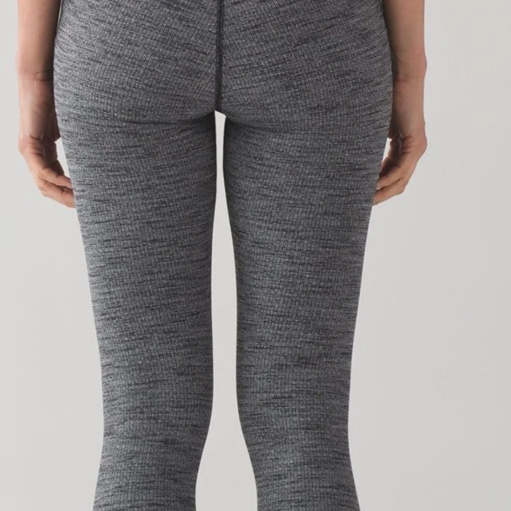 Lululemon Charcoal Heather Leggings Wunder Under high rise